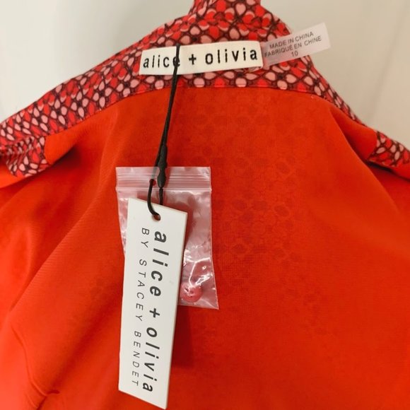 Alice & Olivia Abelia Paneled Floral Dress NWT - Picture 8 of 15